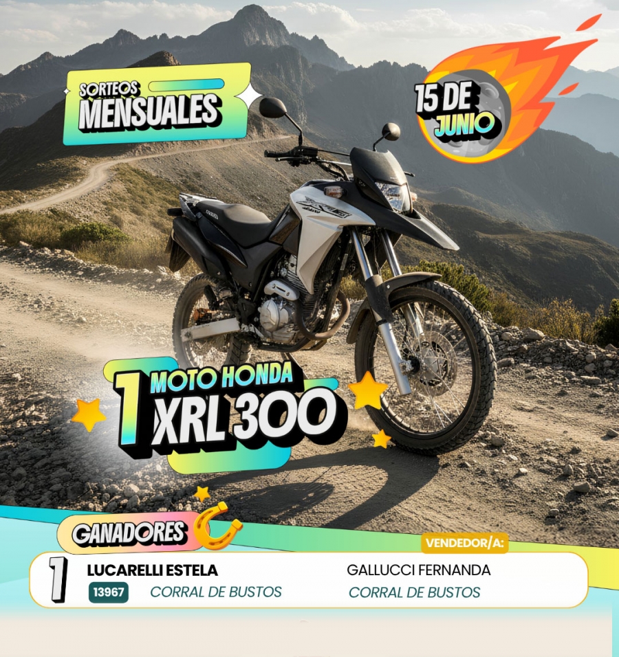 Ganadores El Gauchito  Motos y 30 Bicicletas Mountain